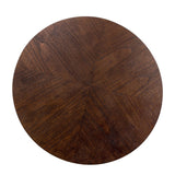 Congo Dark Brown Wood Circular Dining Table Ø80