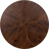 Congo Dark Brown Wood Circular Side Table Ø70