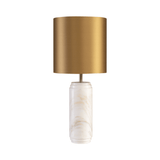 Cooper Golden Calcutta Marble Table Lamp with Shade - Maison Rêves UK