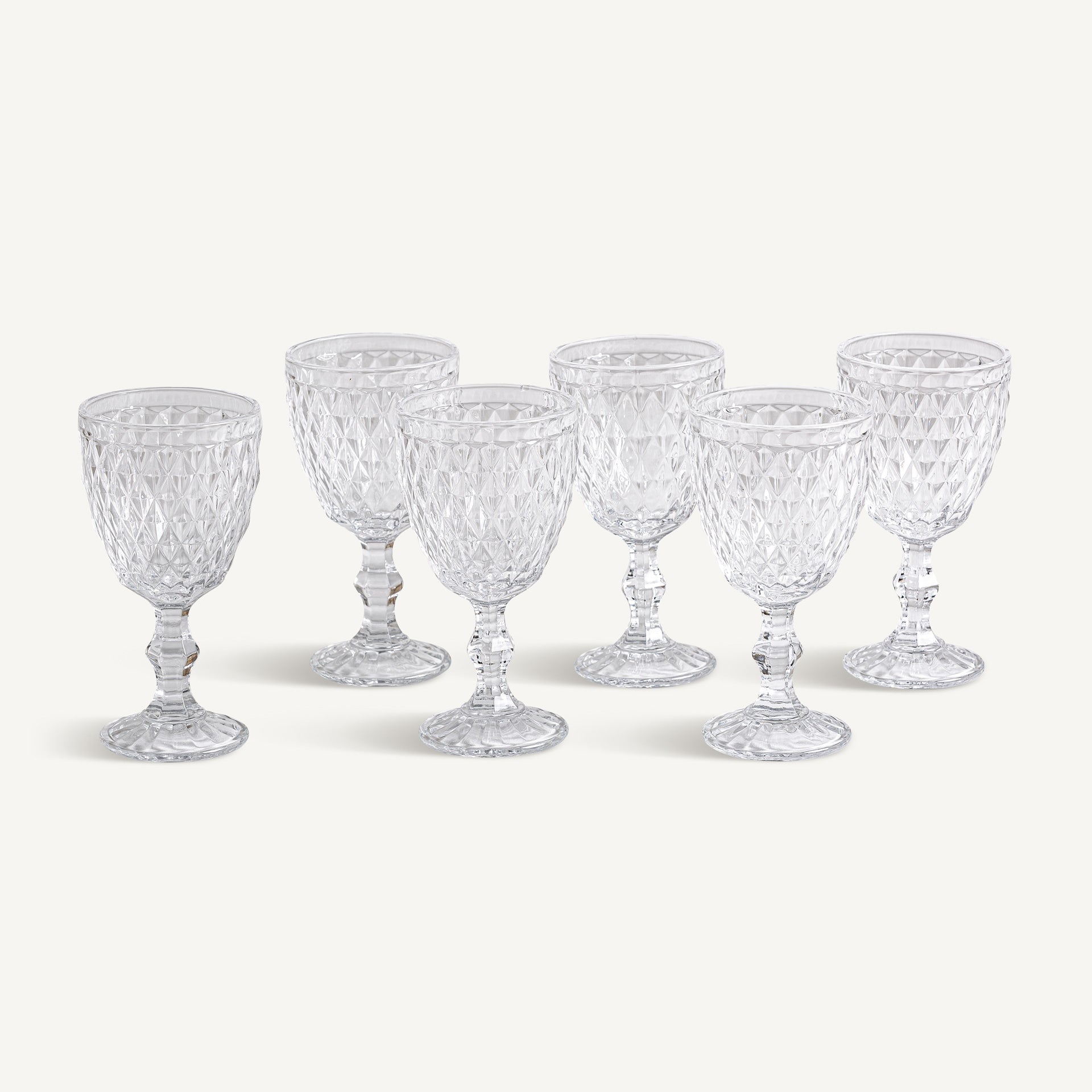 Dasley Crystal Wine Glass (Set of 6) - Maison Rêves UK
