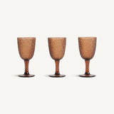 Shama Brown Wine Glass (Set of 3) - Maison Rêves UK