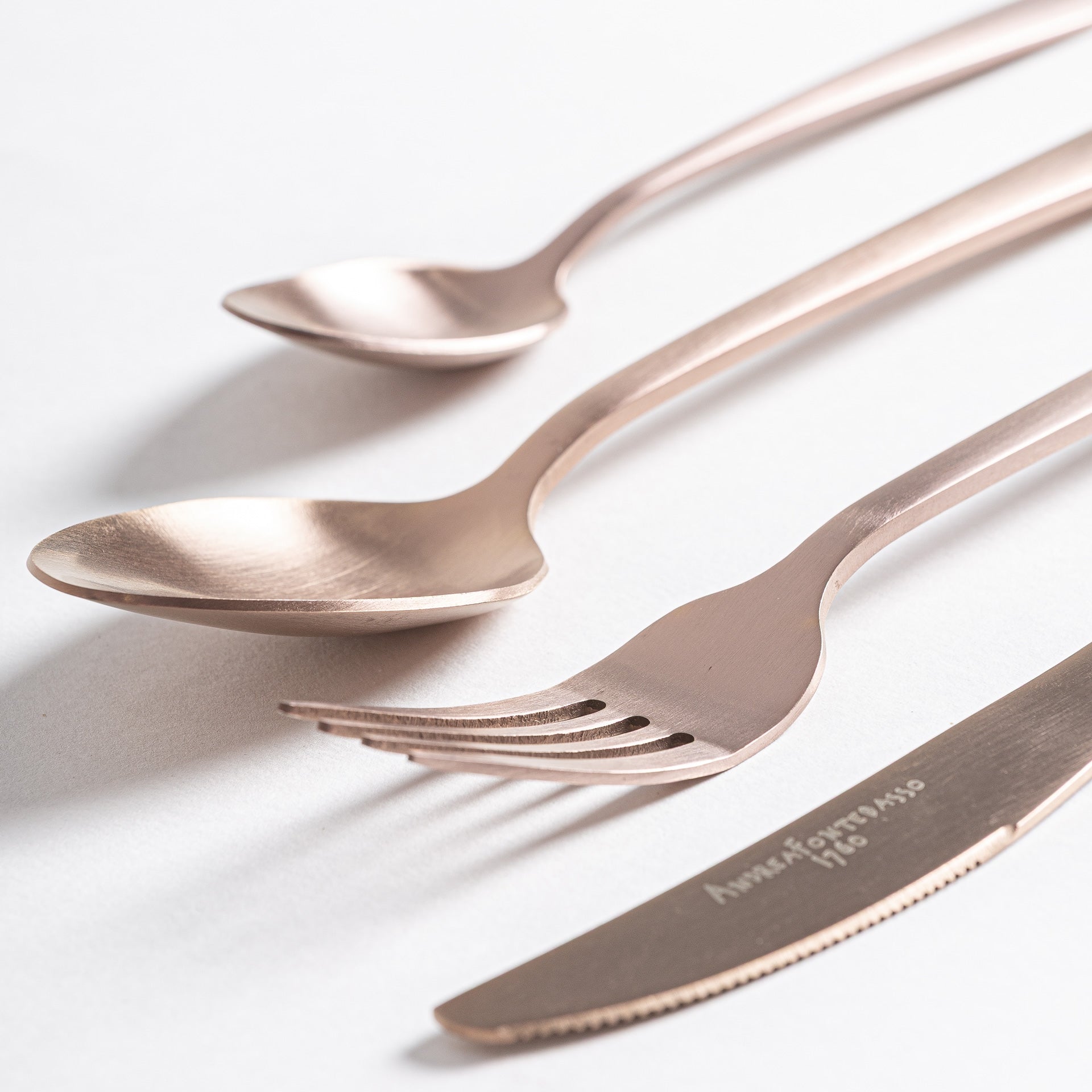 Glay Copper Ceramic Cutlery (Set of 24) - Maison Rêves UK