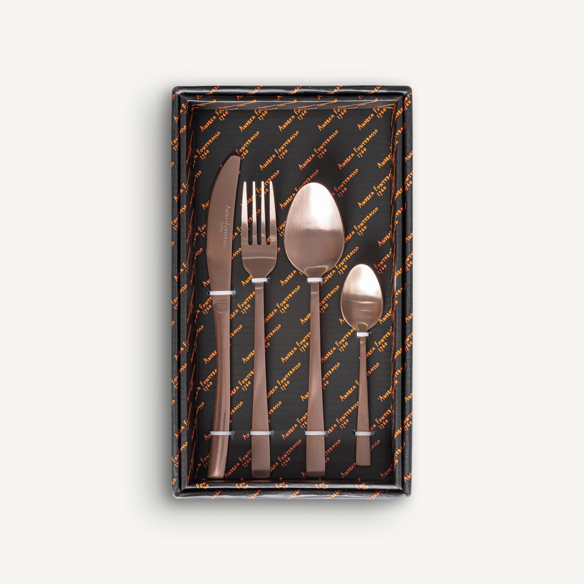 Glay Copper Ceramic Cutlery (Set of 24) - Maison Rêves UK