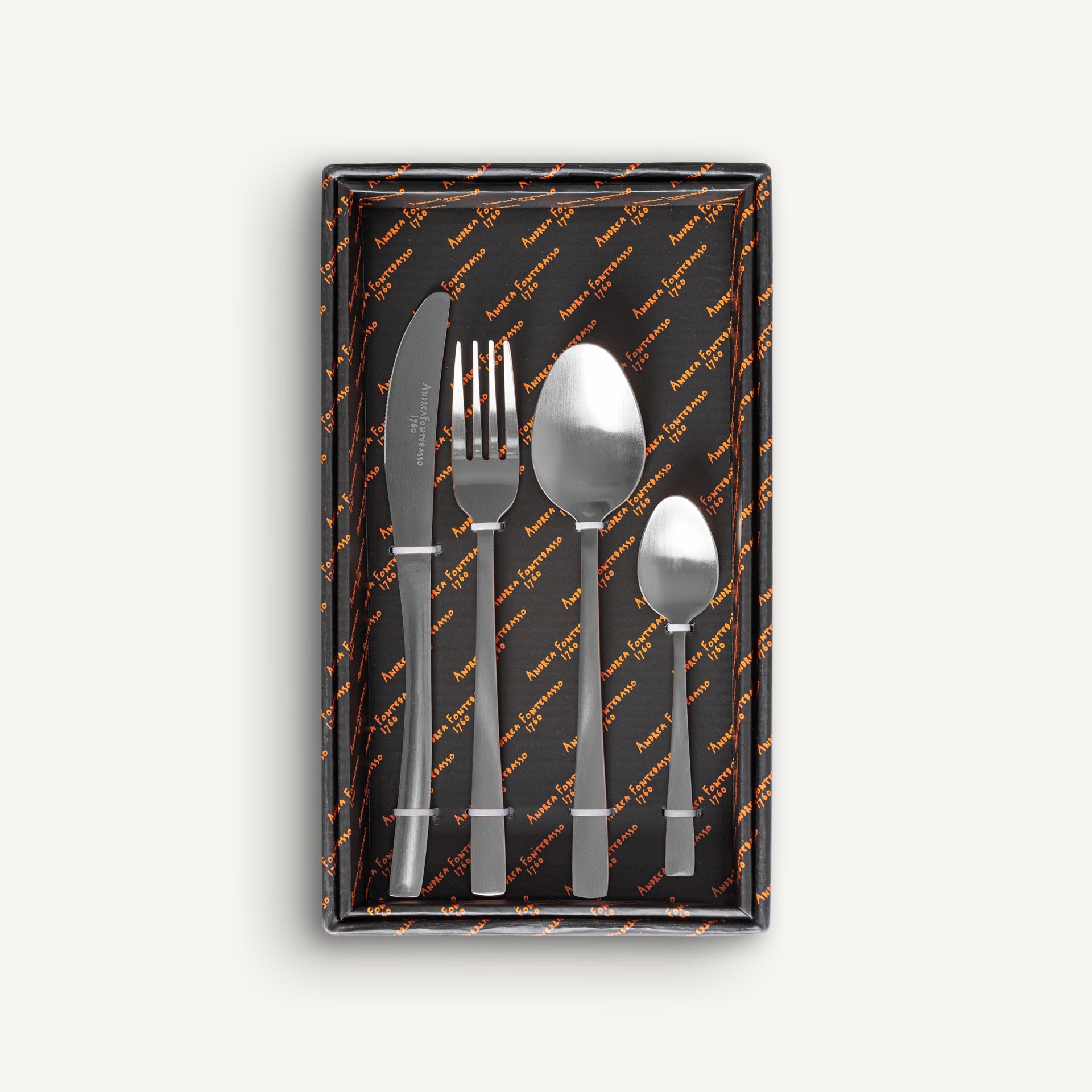 Glay Black Ceramic Cutlery (Set of 24) - Maison Rêves UK