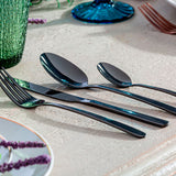 Saku Silver Steel Cutlery (Set of 24) - Maison Rêves UK