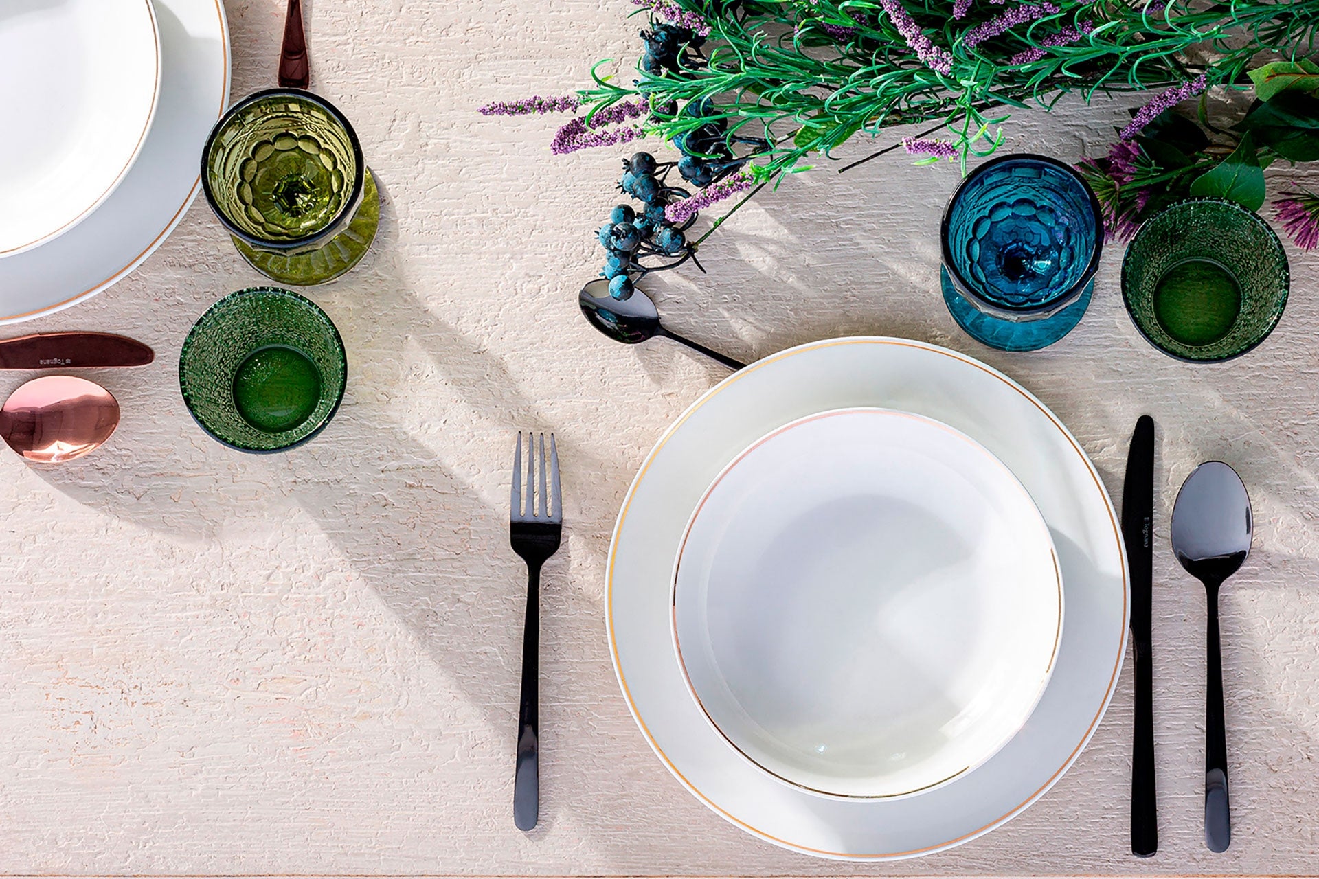 Saku Silver Steel Cutlery (Set of 24) - Maison Rêves UK