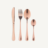Saku Copper Steel Cutlery (Set of 24) - Maison Rêves UK