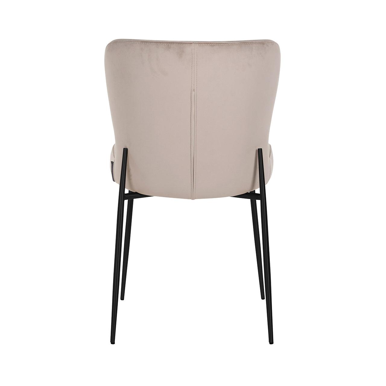 Darby Velvet Dining Chair with Metal Legs by Richmond Interiors - Maison Rêves UK