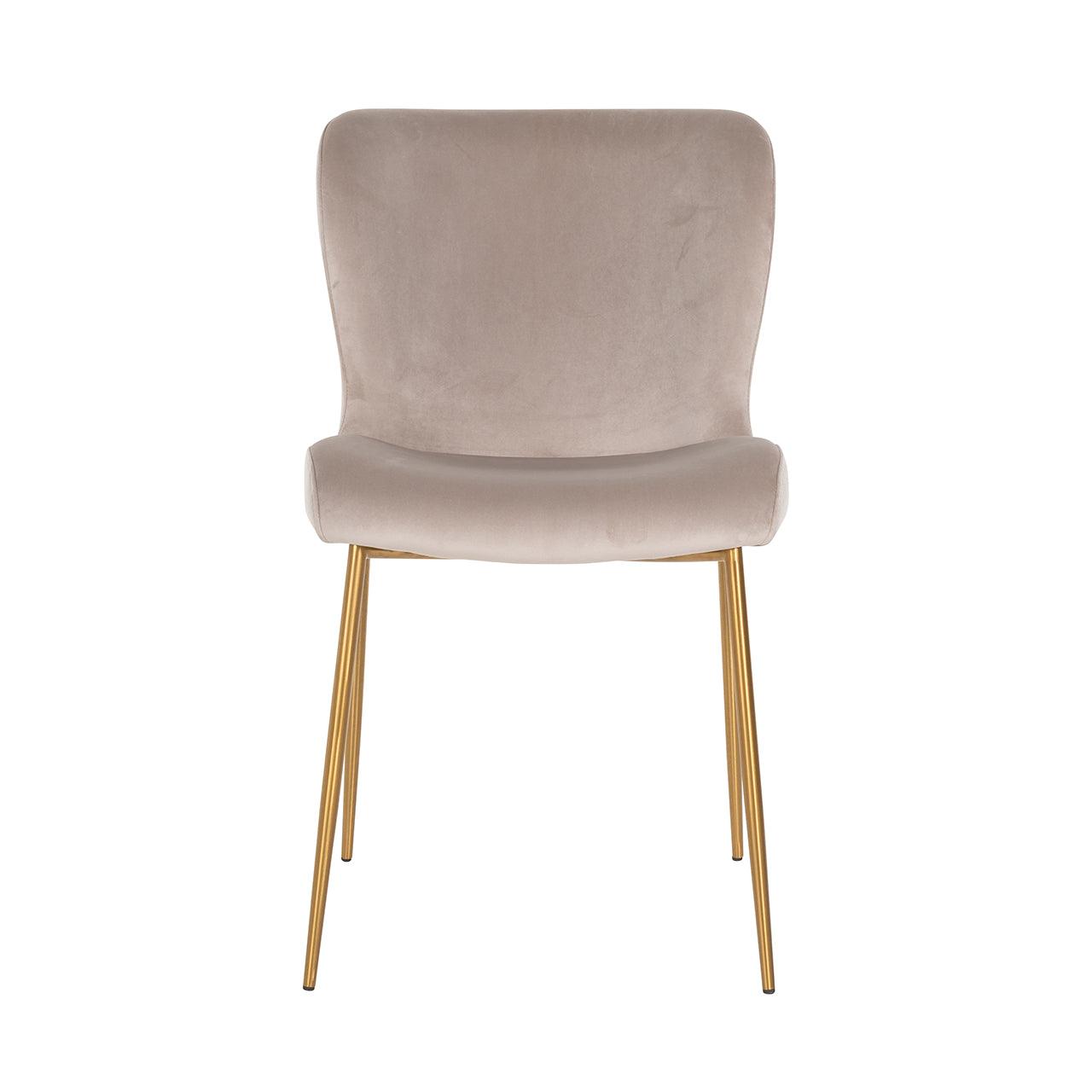 Darby Velvet Dining Chair with Metal Legs by Richmond Interiors - Maison Rêves UK