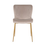 Darby Velvet Dining Chair with Metal Legs by Richmond Interiors - Maison Rêves UK