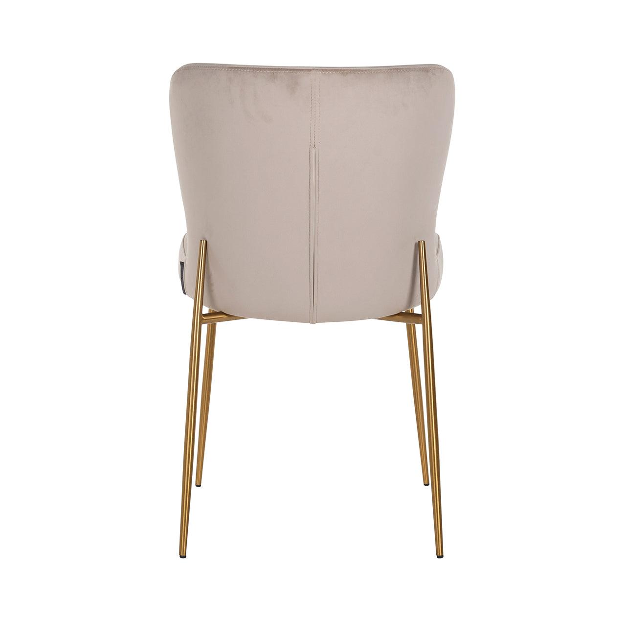 Darby Velvet Dining Chair with Metal Legs by Richmond Interiors - Maison Rêves UK