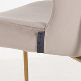 Darby Velvet Dining Chair with Metal Legs by Richmond Interiors - Maison Rêves UK