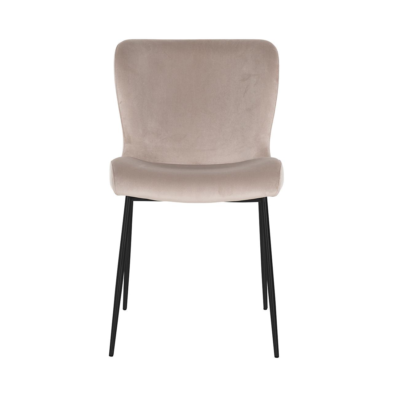 Darby Velvet Dining Chair with Metal Legs by Richmond Interiors - Maison Rêves UK