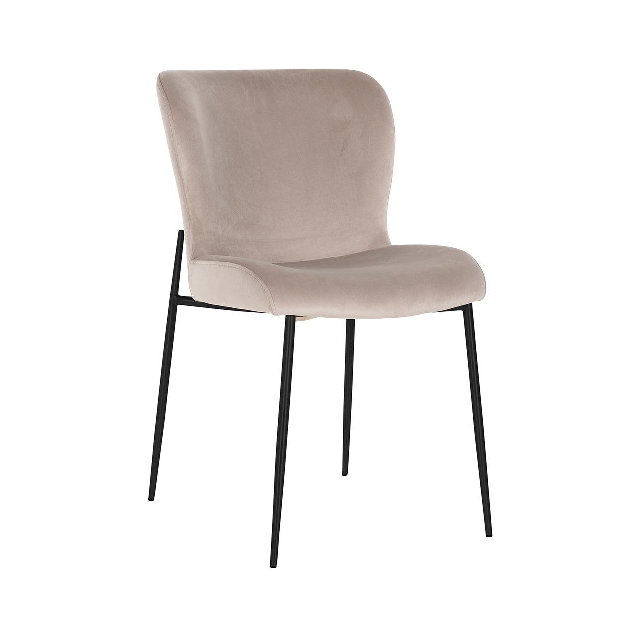 Darby Velvet Dining Chair with Metal Legs by Richmond Interiors - Maison Rêves UK