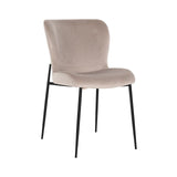 Darby Velvet Dining Chair with Metal Legs by Richmond Interiors - Maison Rêves UK