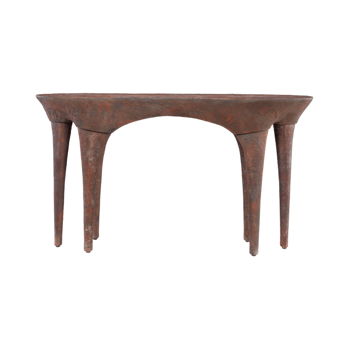 Dizon Aged Copper GRP Console Table - Maison Rêves UK