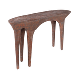 Dizon Aged Copper GRP Console Table - Maison Rêves UK