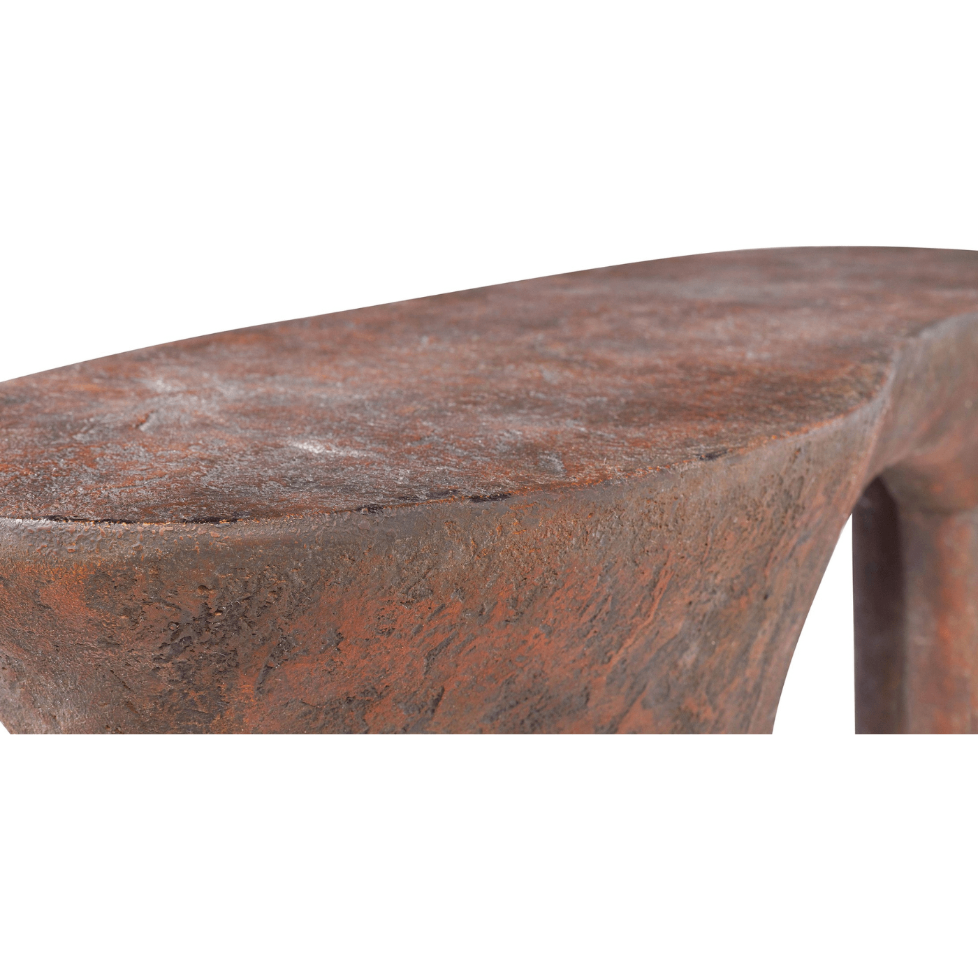 Dizon Aged Copper GRP Console Table - Maison Rêves UK