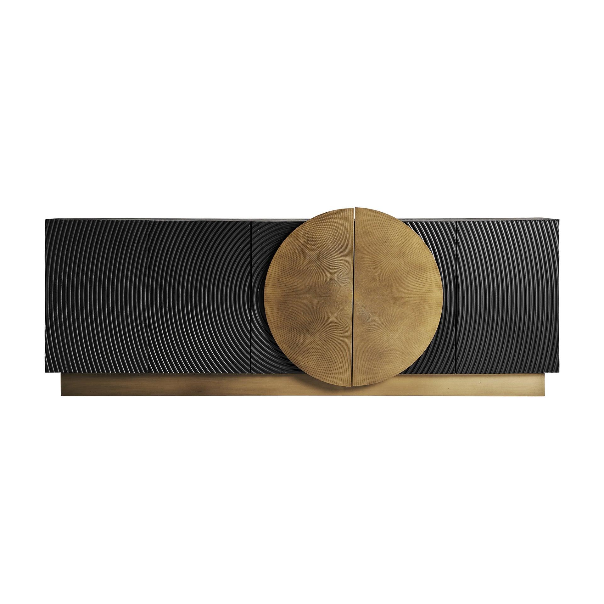 Dobeln Iron & Mango Wood Sideboard - Maison Rêves UK