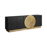 Dobeln Iron & Mango Wood Sideboard - Maison Rêves UK