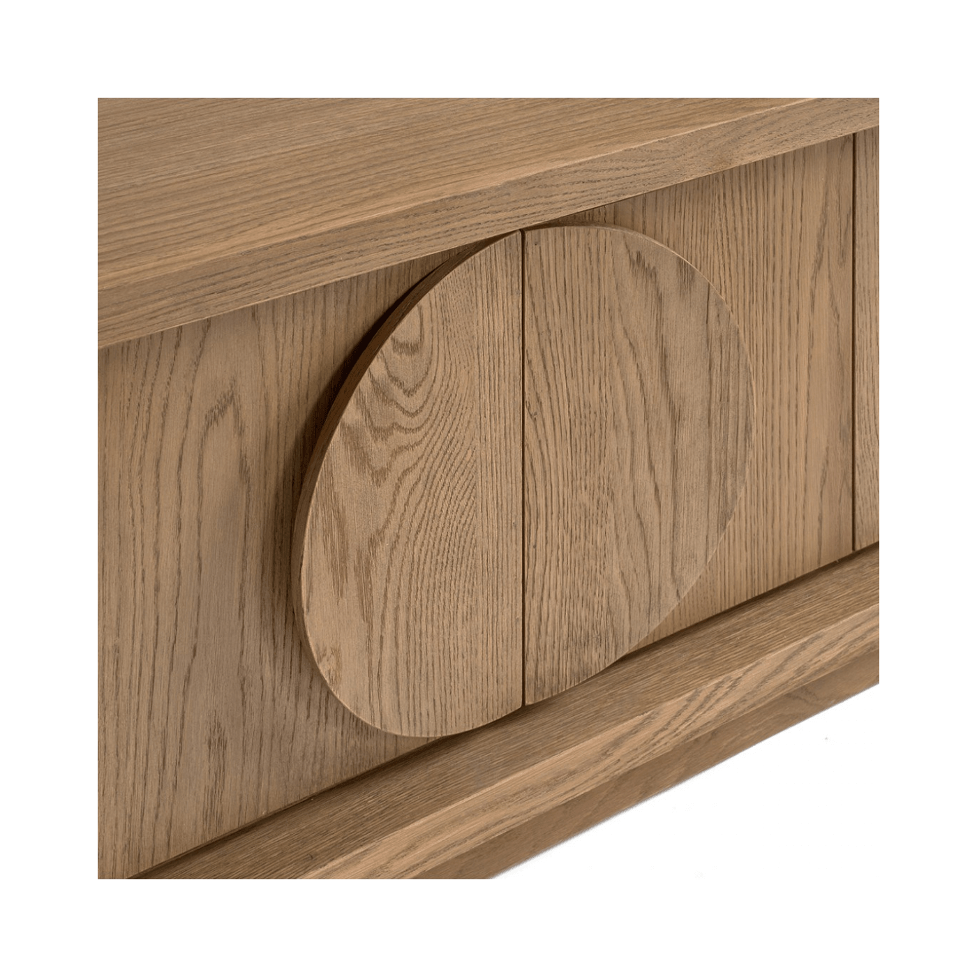 Dublin Natural Oak Wood Sideboard / Lowboard with Six Doors - Maison Rêves UK
