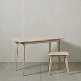 Ellie White Wash Oak Wood Desk - Maison Rêves UK