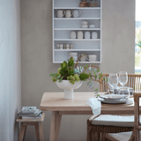 Ellie White Wash Oak Wood Dining Table - Maison Rêves UK