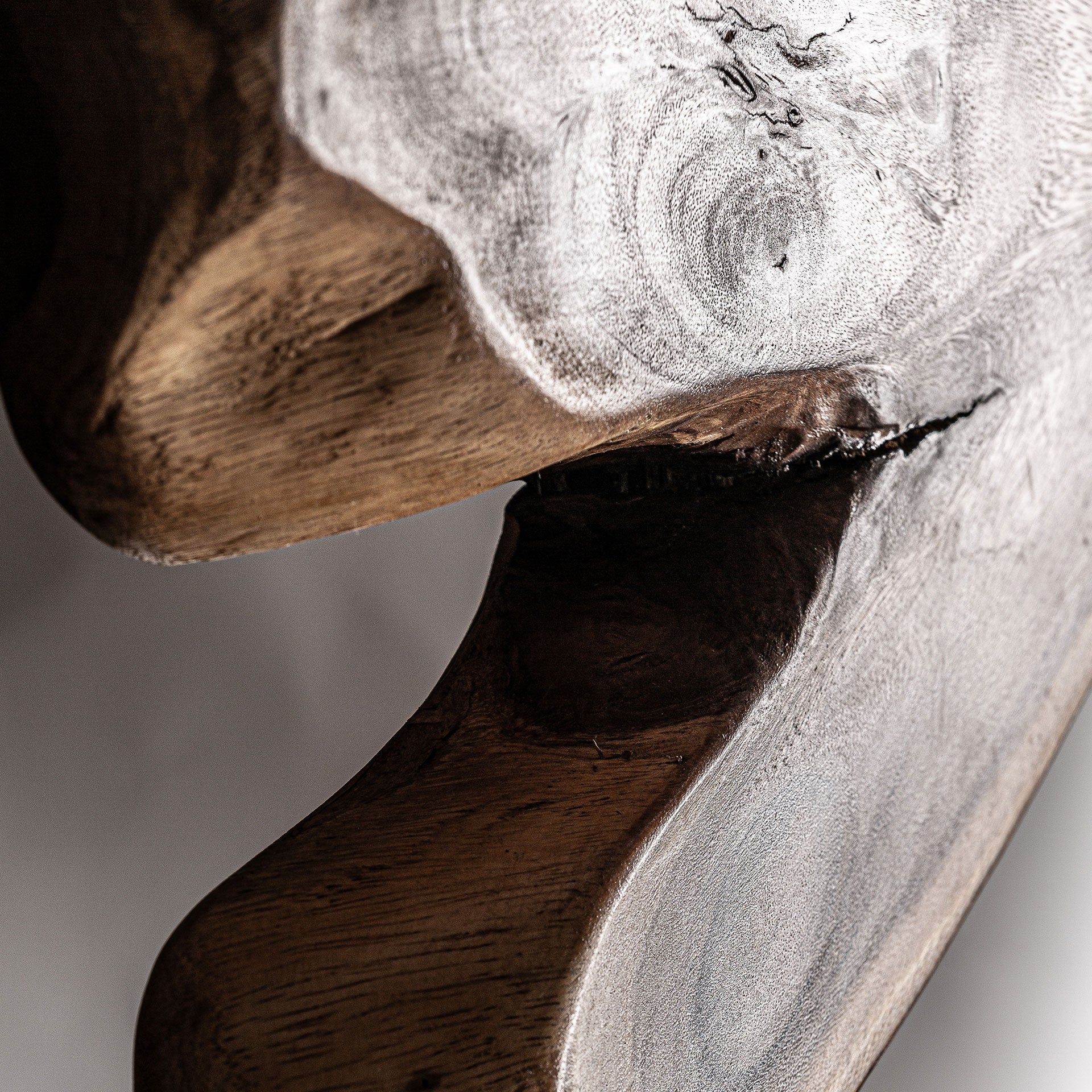 Peack Suar Wood Sculpture - Maison Rêves UK
