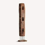Reclaimed Wood Floor Sculpture - 190cm - Maison Rêves UK