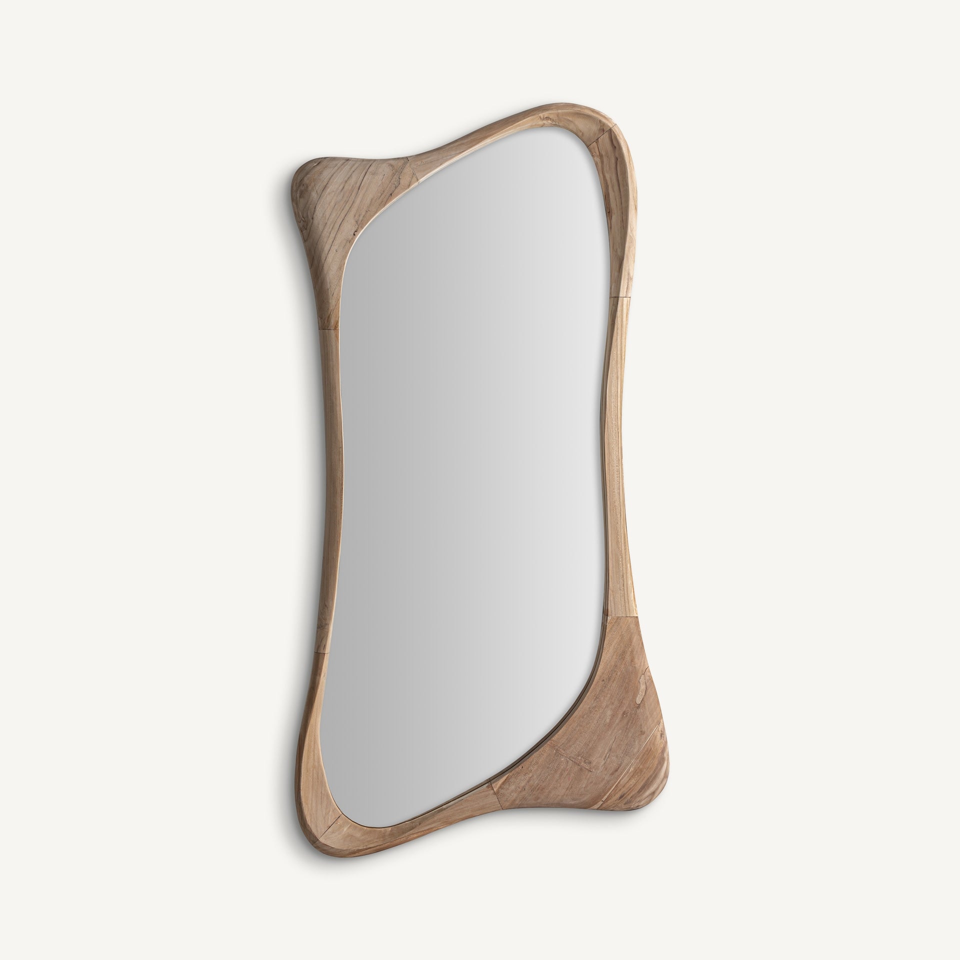 Humble Teak Wood Mirror - 132cm - Maison Rêves UK