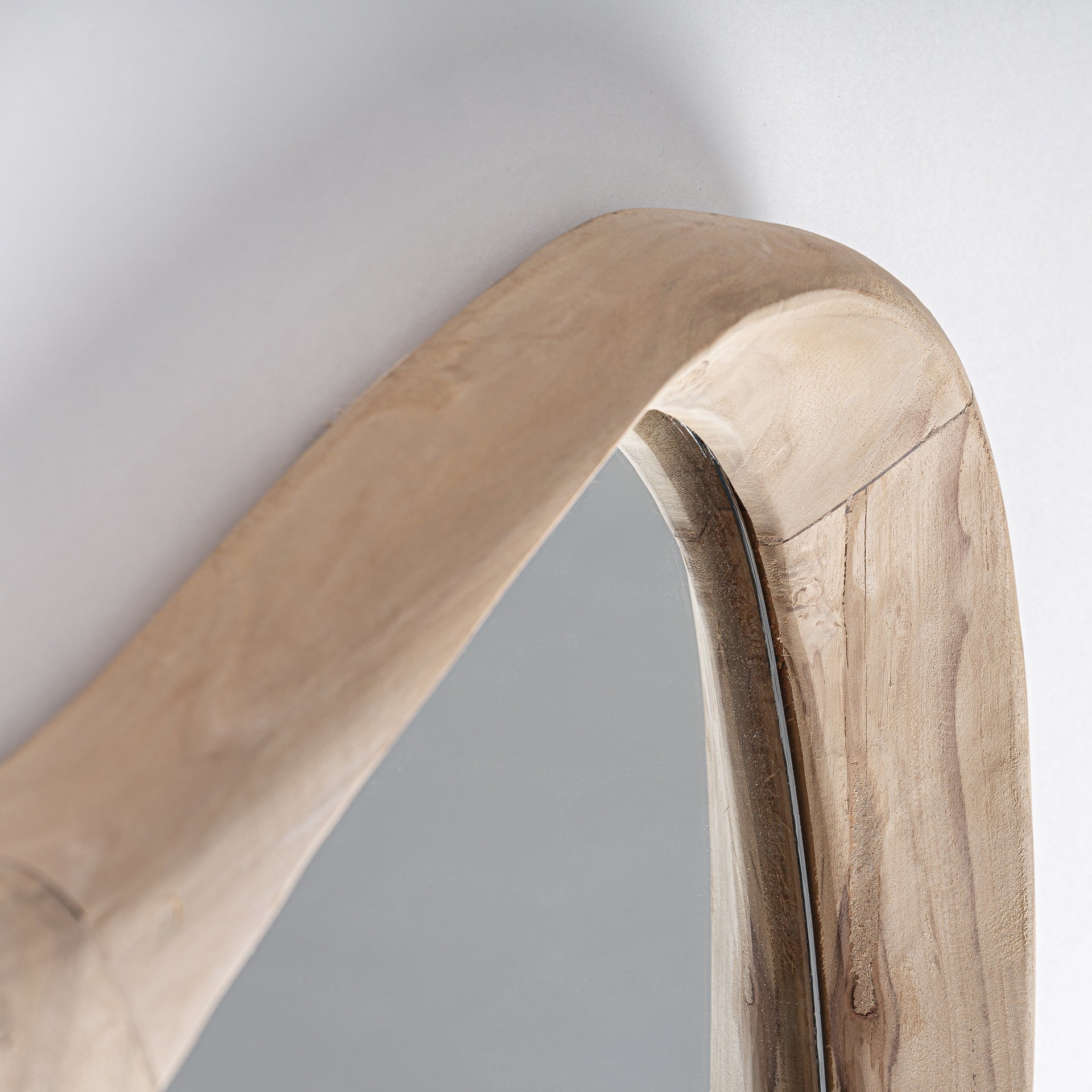 Humble Teak Wood Mirror - 132cm - Maison Rêves UK