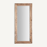 Lux Teak Wood Mirror - 150cm - Maison Rêves UK
