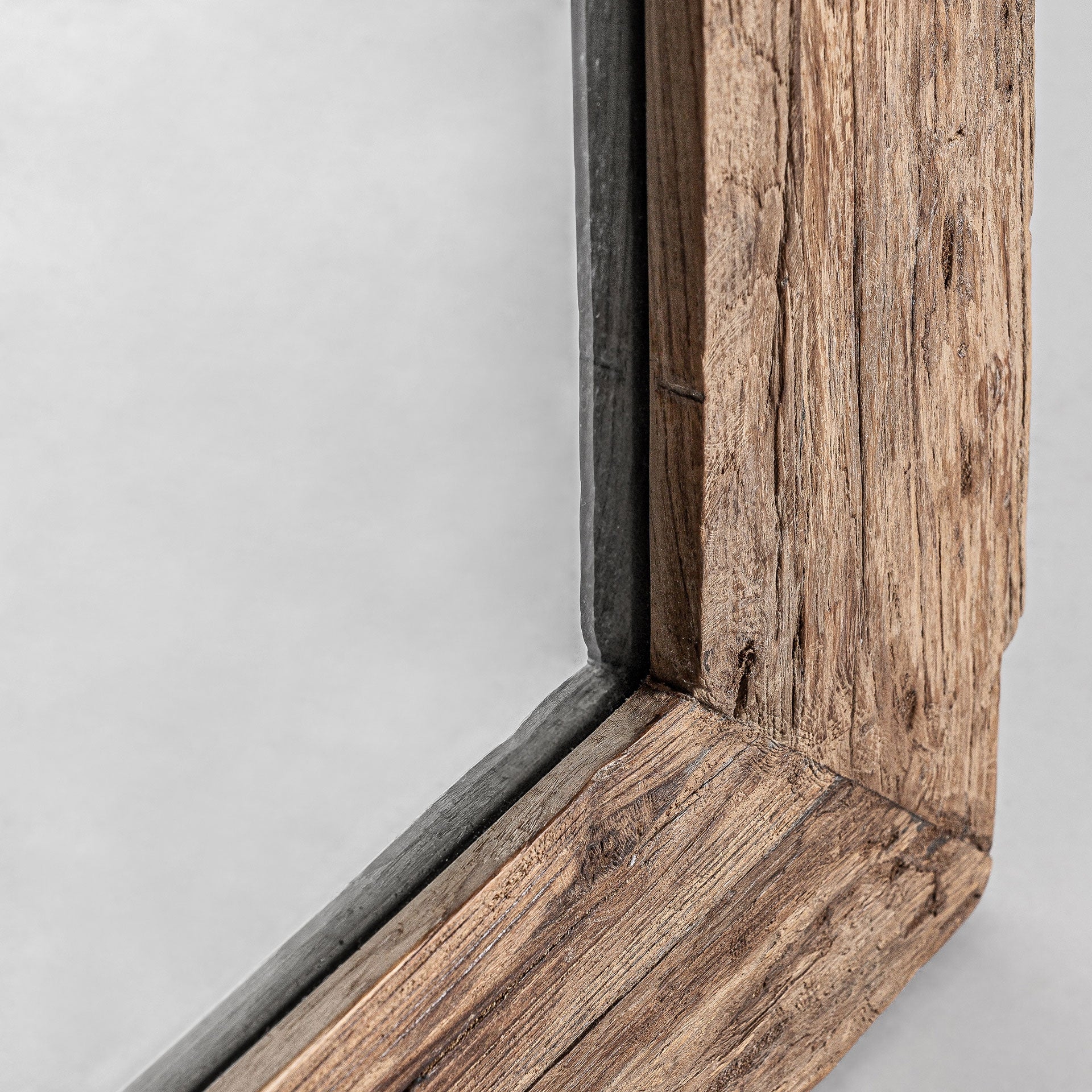 Lux Teak Wood Mirror - 202cm - Maison Rêves UK