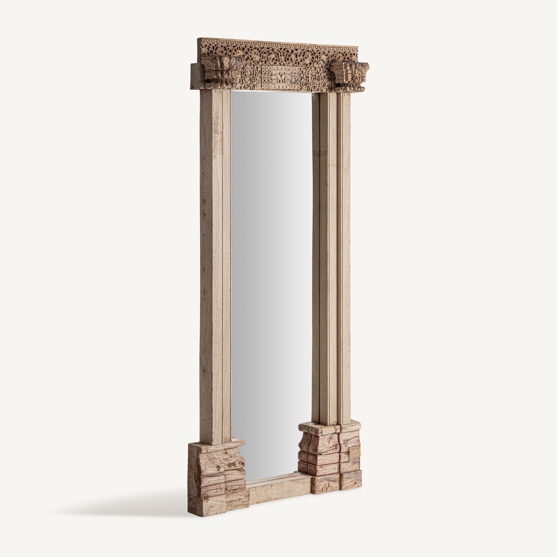 Shike Teak Wood Mirror - Maison Rêves UK