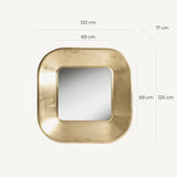 Zug Brass Mirror - Maison Rêves UK