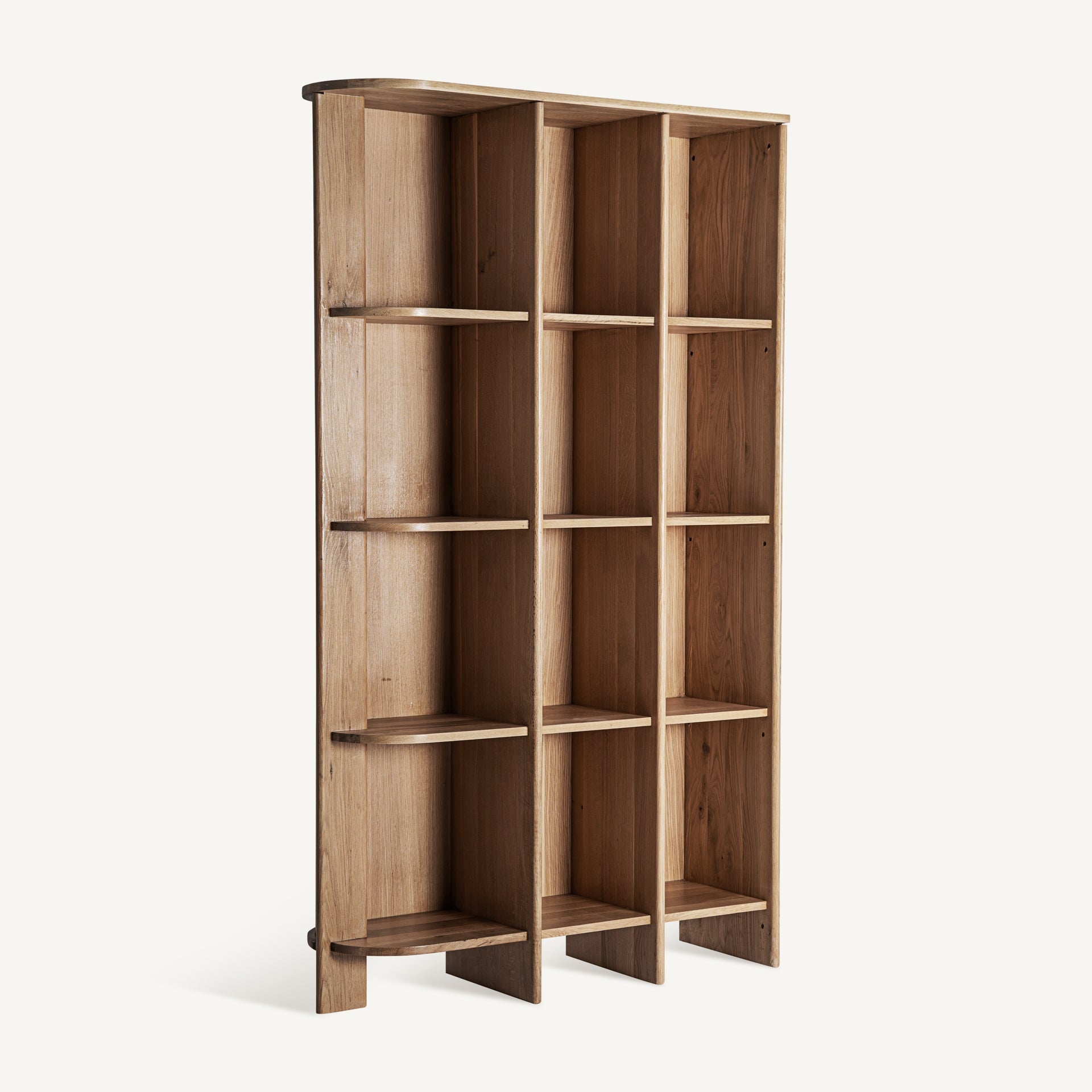 Nara Oak Wood Bookcase - Maison Rêves UK