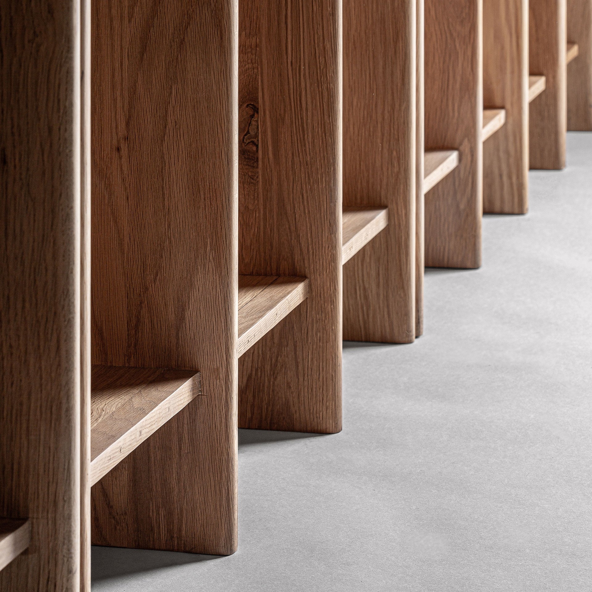 Nara Oak Wood Bookcase - Maison Rêves UK