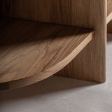 Nara Oak Wood Bookcase - 240x54x66cm - Maison Rêves UK