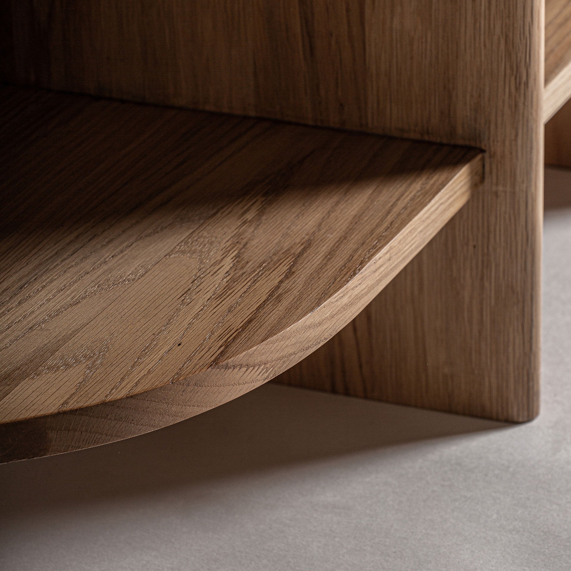 Nara Oak Wood Bookcase - 240x54x66cm - Maison Rêves UK