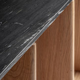 Nara Oak Wood Bookcase - 240x54x66cm - Maison Rêves UK