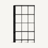Nara Oak Wood Bookcase - 123x40x210cm - Maison Rêves UK