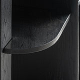 Nara Oak Wood Bookcase - 123x40x210cm - Maison Rêves UK