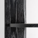 Nara Oak Wood Bookcase - 123x40x210cm - Maison Rêves UK
