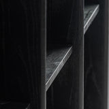 Nara Oak Wood Bookcase - 123x40x210cm - Maison Rêves UK