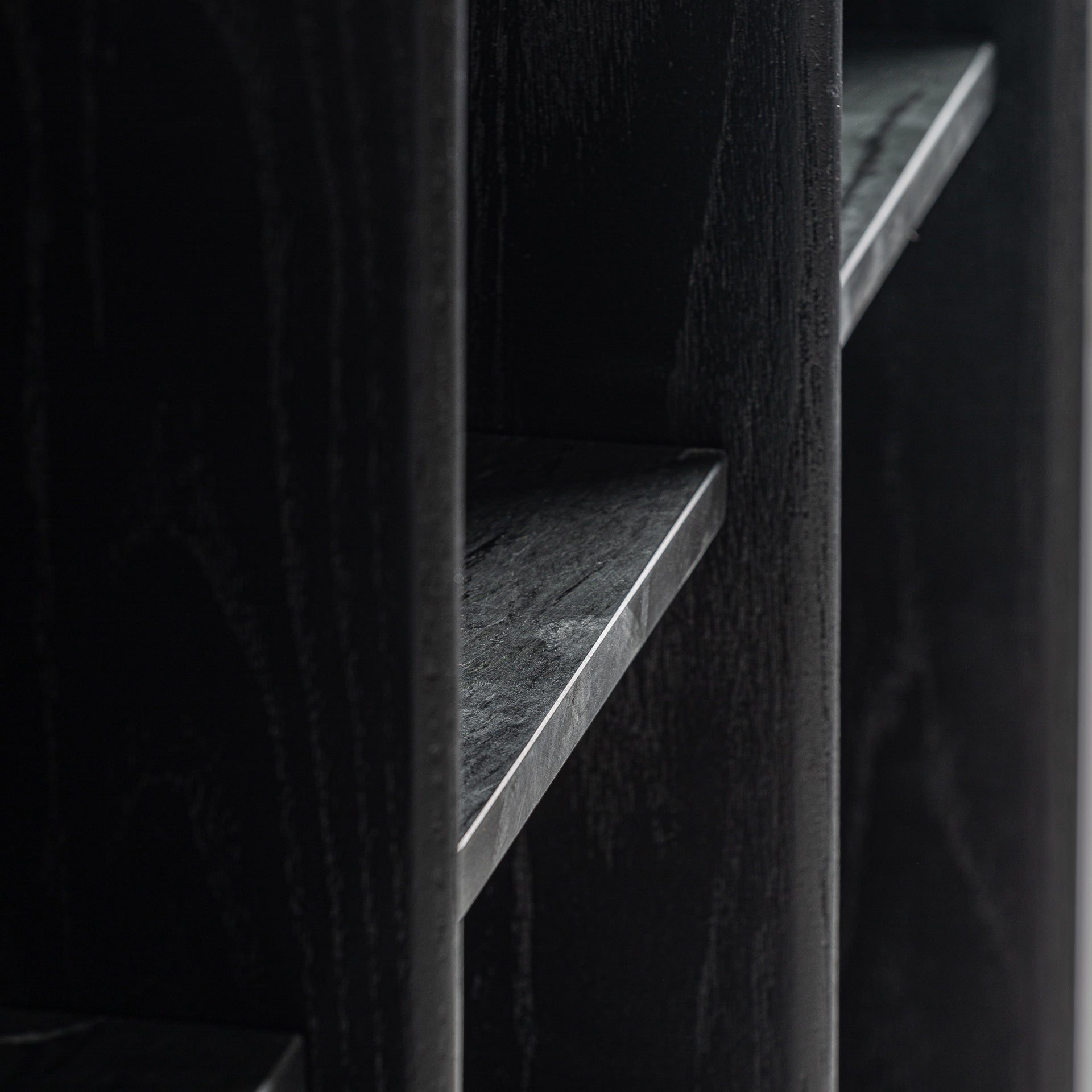 Nara Oak Wood Bookcase - 123x40x210cm - Maison Rêves UK