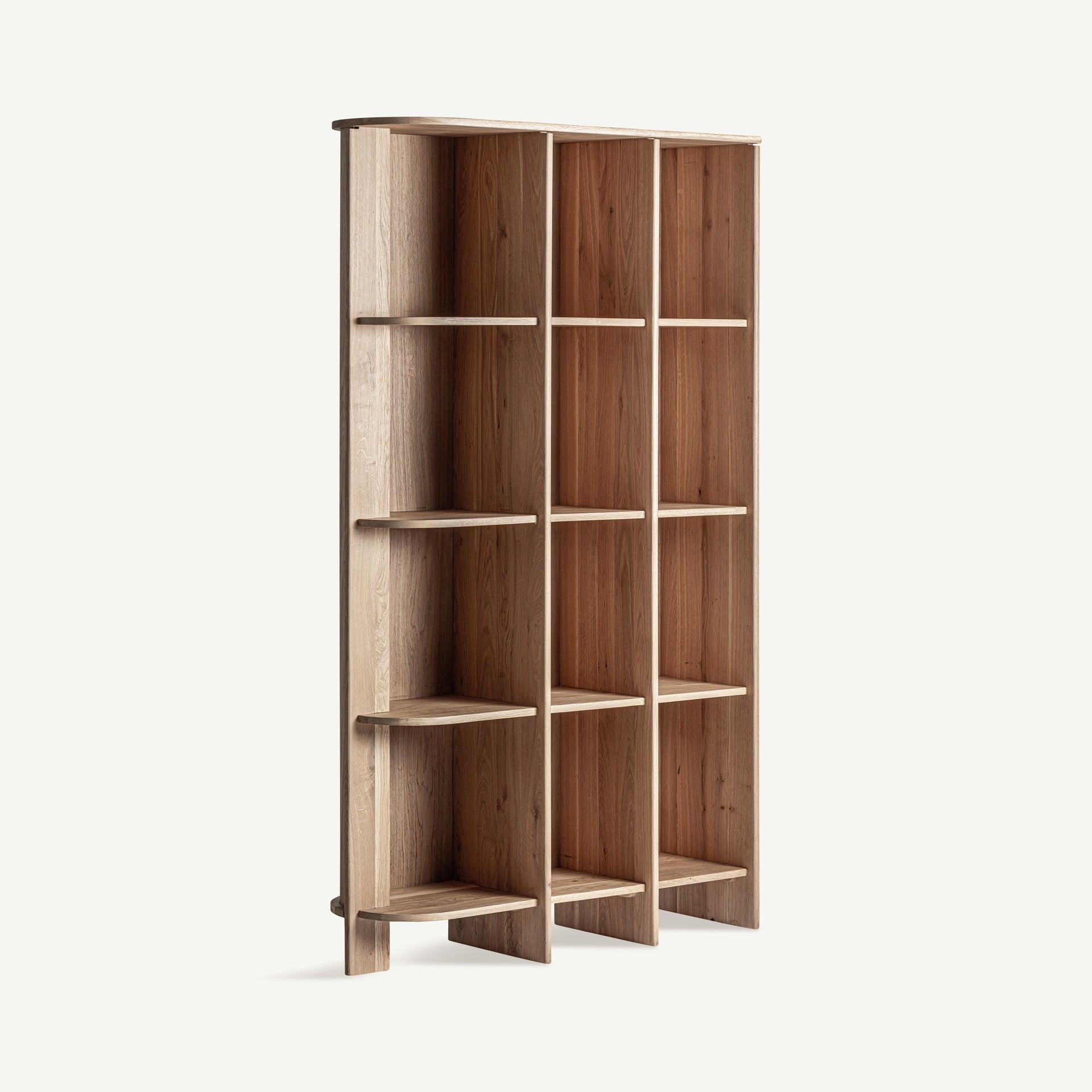 Nara Oak Wood Bookcase - Maison Rêves UK