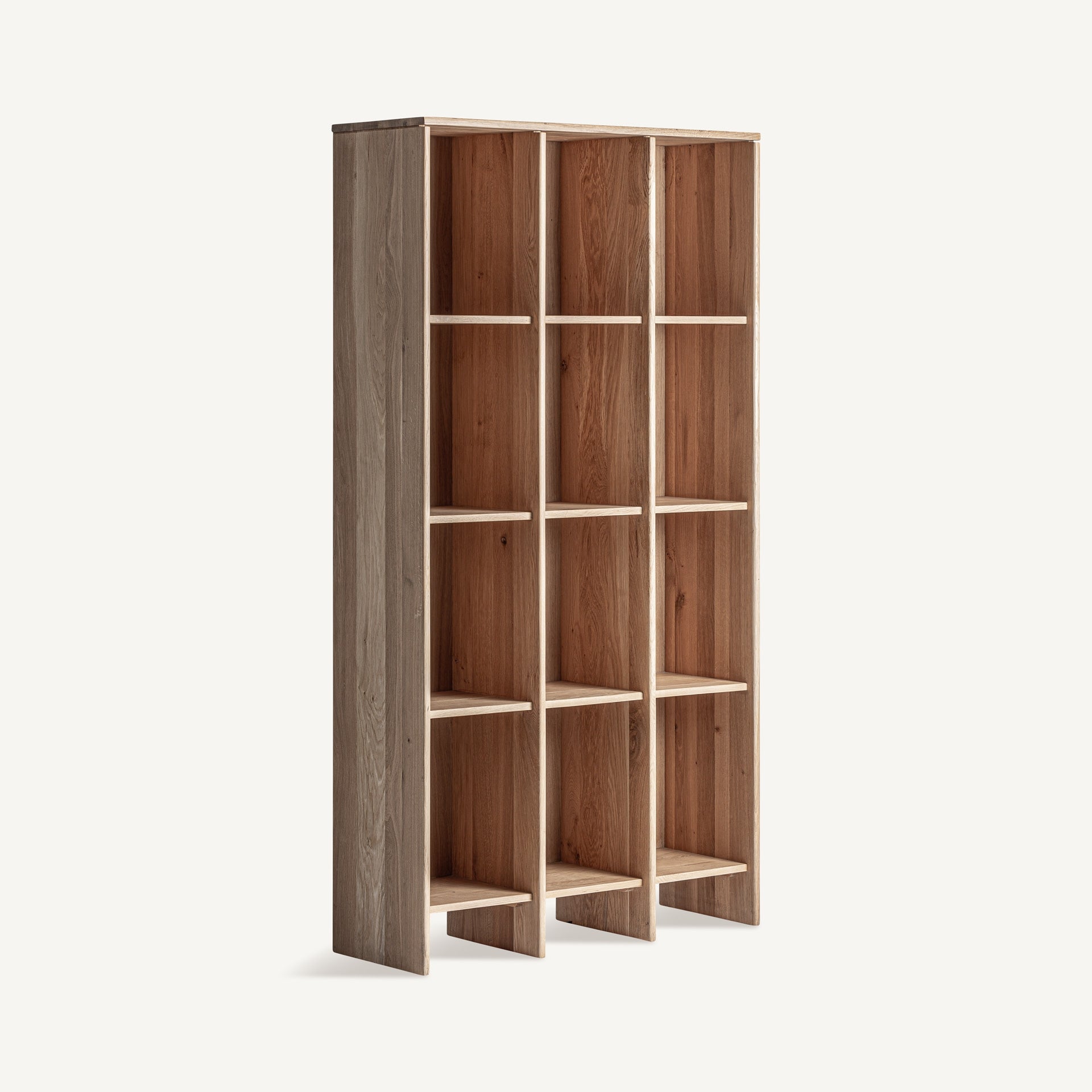 Nara Oak Wood Bookcase - Maison Rêves UK