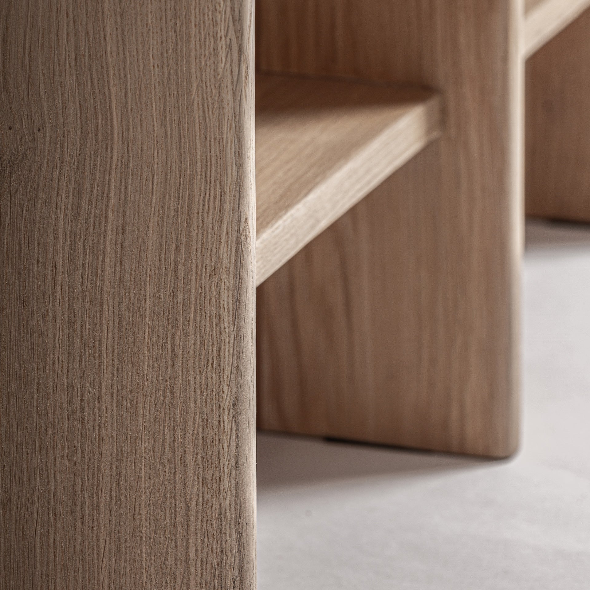 Nara Oak Wood Bookcase - Maison Rêves UK