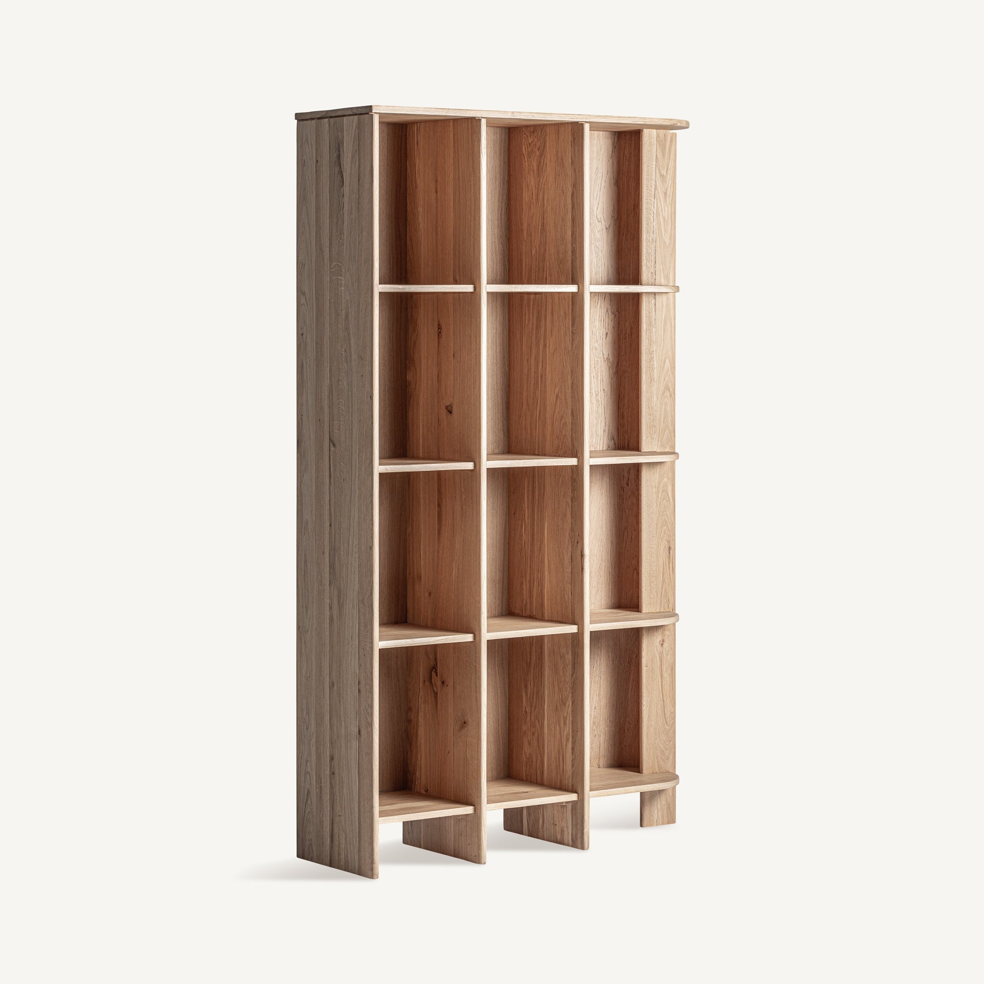 Nara Oak Wood Bookcase - Maison Rêves UK