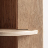 Nara Oak Wood Bookcase - Maison Rêves UK